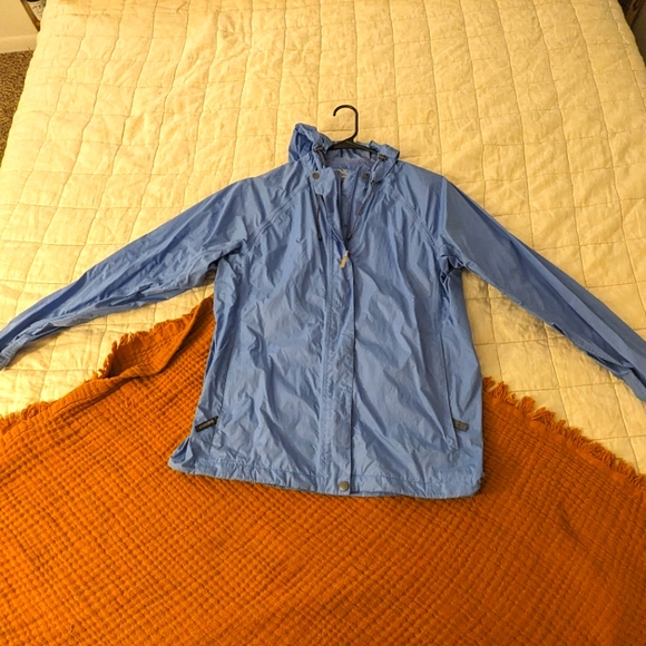 White Sierra sky blue women's rain jacket size large - Picture 1 of 4